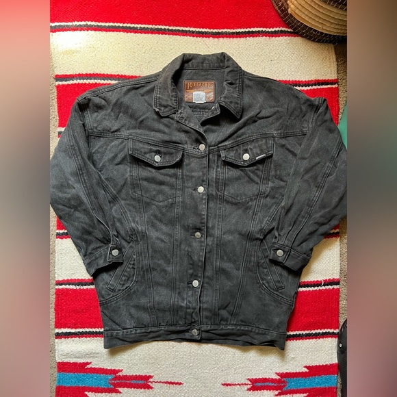 1980’s/90’s vintage Jordache black jean jacket womens size small-medium - Picture 7 of 9
